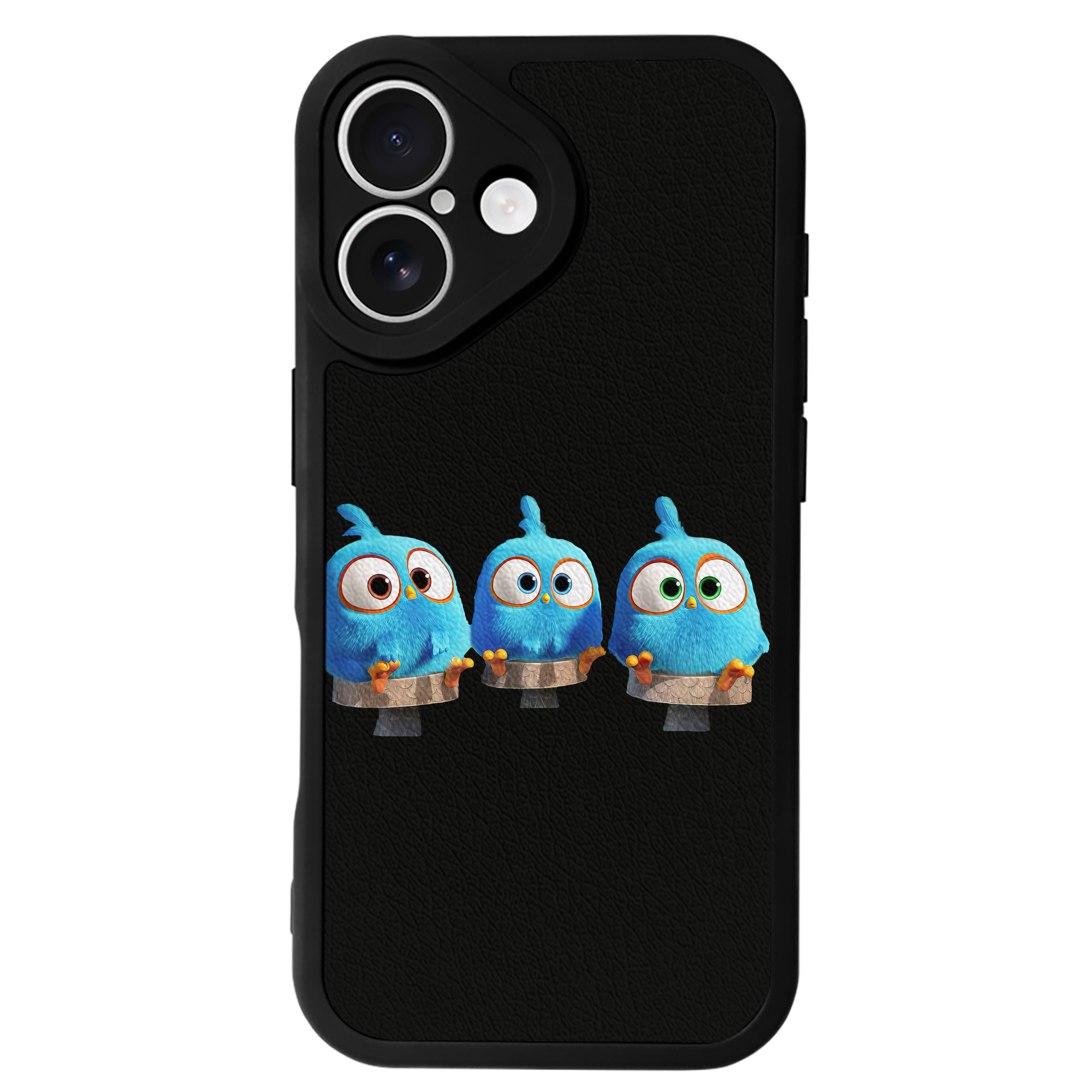 （画像用） Angry Birds アングリーバード 【iPhone 16シリーズ対応】シリコンスマホケース（レザー調） 材質：シリコン